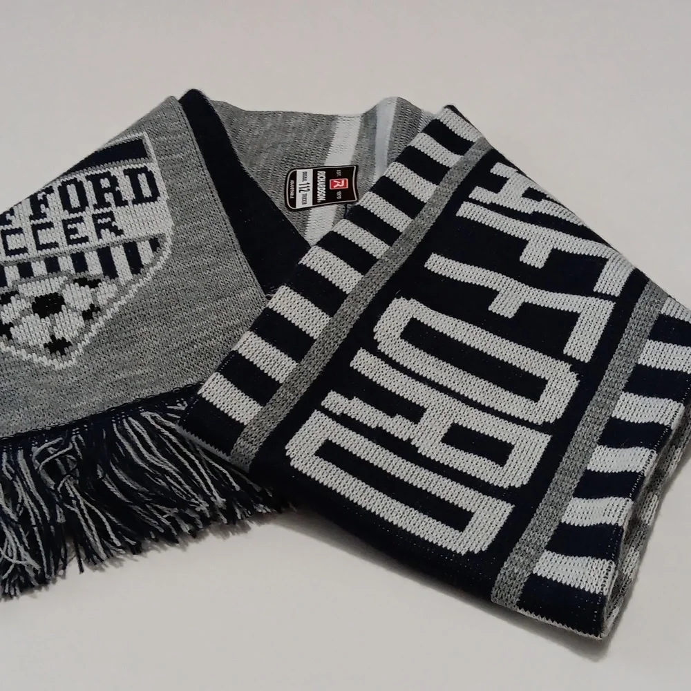 ADIDAS- Stafford Soccer Blue and Gray Scarf